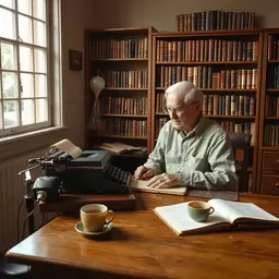 narrative voice and style for elderly authors